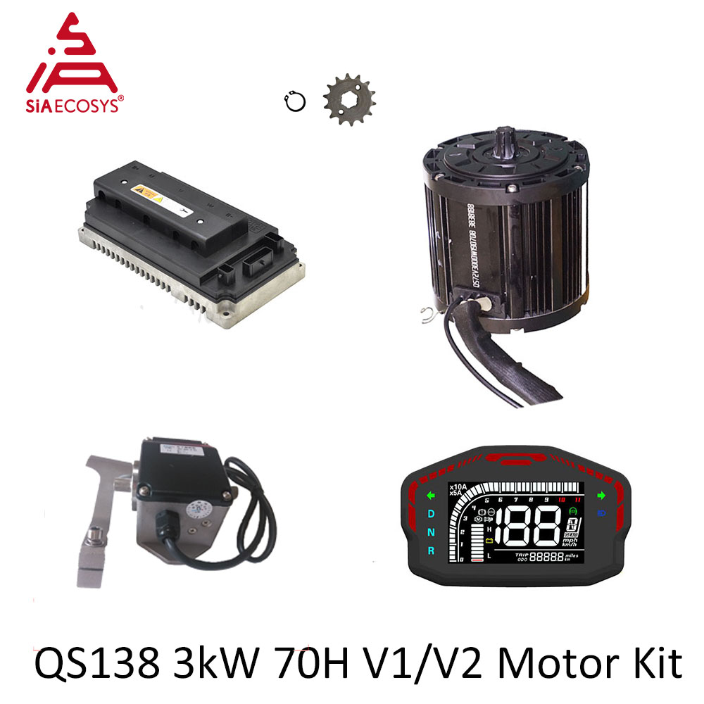 QSMOTOR QS138 3000W 72V Orta T - Fardriver Nd72850 Controller incelemesi ve fiyatı