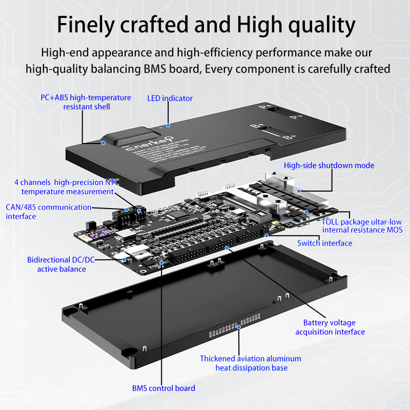 Enerkey Akıllı BMS 16S-24S 200 - Smart Bms 24S 200A Bluetooth Lifepo4 incelemesi ve fiyatı